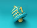 Notification - Minimal Message Bell icon alert and Alarm Social Media element. 3d rendering