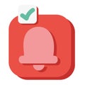 notifications bell button