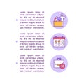 Notifying your employer concept line icons with text Royalty Free Stock Photo