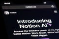 Notion AI brand logo on Notion Labs\'s official website