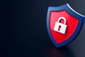 The notion of safeguarding digital data and ensuring cybersecurity. Stock.