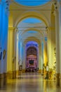 NOTO, ITALY, APRIL 25, 2017: Interior of the Basilica Minore di San NicolÃ² in Noto, Sicily, Italy