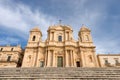 Noto Sicily Italy - Cathedral of San Nicolo Royalty Free Stock Photo