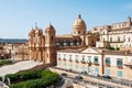 Noto, Sicily, Italy - view of the baroque cathedral church Royalty Free Stock Photo