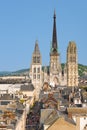Notre-Dam Cathedral in Rouen Royalty Free Stock Photo