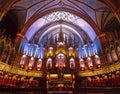 Notre-Dame Basilica church in montreal, quebec, canada Royalty Free Stock Photo