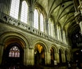 Notre Dame Cathedral of Bayeux Interior Royalty Free Stock Photo