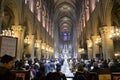 Notre Dame Cathedral inside Royalty Free Stock Photo