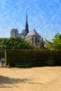 Notre Dame cathedral in Paris Royalty Free Stock Photo