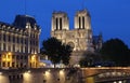 Notre Dame cathedral in Paris, France Royalty Free Stock Photo