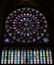 Notre-Dame Cathedral Rosace Royalty Free Stock Photo
