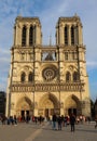 Notre Dame Cathedral in spring. Before the fire
