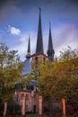 Notre Dame Catholic cathedral in Gothic, Baroque and Renaissance style in an old Jesuit church built in 1621, Luxembourg