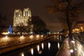 Notre Dame church and the seine river in Paris