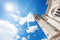 Notre-Dame de Fourviere basilica against blue sky Royalty Free Stock Photo