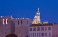 Notre-Dame de la Garde and Abbey of Saint Victor in Marseille - France Royalty Free Stock Photo