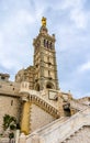 Notre-Dame de la Garde basilica in Marseille - France Royalty Free Stock Photo