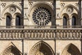 Notre Dame de Paris Cathedral: Architectural details. Paris, France