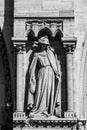 Notre Dame de Paris Cathedral: Architectural details. Paris, France