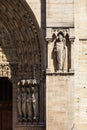 Notre Dame de Paris Cathedral: Architectural details. Paris, France