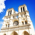 Notre Dame de Paris cathedral catholic church Royalty Free Stock Photo