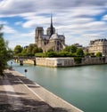 Notre Dame de Paris Cathedral, Ile de La Cite, Paris Royalty Free Stock Photo