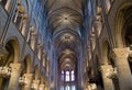 Notre Dame de Paris interior Royalty Free Stock Photo