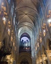 Notre Dame de Paris interior Royalty Free Stock Photo