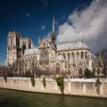 The Notre dame de Paris church Royalty Free Stock Photo