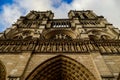 Notre Dame de paris Church cathedral, Photo image a Beautiful panoramic view of Paris Metropolitan City Royalty Free Stock Photo