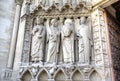 The Notre dame de Paris church. Decoration elements. Paris, France Royalty Free Stock Photo