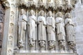 The Notre dame de Paris church. Decoration elements. Paris, France Royalty Free Stock Photo