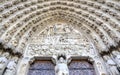 The Notre dame de Paris church. Decoration elements. Paris, France Royalty Free Stock Photo