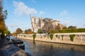 Notre-Dame de Paris, France. This gothic medieval monument caught fire on april 15 2019. Royalty Free Stock Photo