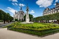 Notre Dame de Paris Garden on Cite Island, Paris Royalty Free Stock Photo