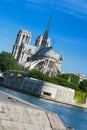 Notre Dame de Paris, Ile de la Cite, Paris, France Royalty Free Stock Photo