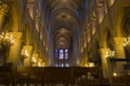 Notre Dame de Paris interior Royalty Free Stock Photo