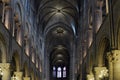 Notre Dame de Paris - interior Royalty Free Stock Photo