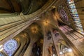 Notre Dame de Paris interior Royalty Free Stock Photo