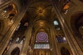 Notre Dame de Paris interior Royalty Free Stock Photo