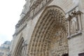 Notre Dame de Paris, medieval Catholic Cathedral on an island Cite in Paris