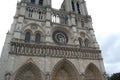 Notre Dame de Paris, medieval Catholic Cathedral on an island Cite in Paris