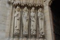 Notre Dame de Paris, medieval Catholic Cathedral on an island Cite in Paris