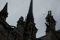 Notre Dame de Paris, medieval Catholic Cathedral on an island Cite in Paris