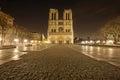 Notre Dame de Paris without people Royalty Free Stock Photo