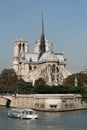 Notre Dame de Paris seen from the quai de Seine