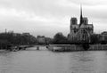 Notre Dame de Paris and the Seine River, France Royalty Free Stock Photo