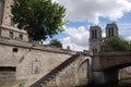 Notre Dame de Paris, waterway, building, sky, tree