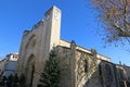 Notre-Dame des Sablons church in Aigues-Mortes, France Royalty Free Stock Photo