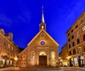 Notre Dame des Victoires in Quebec City Royalty Free Stock Photo